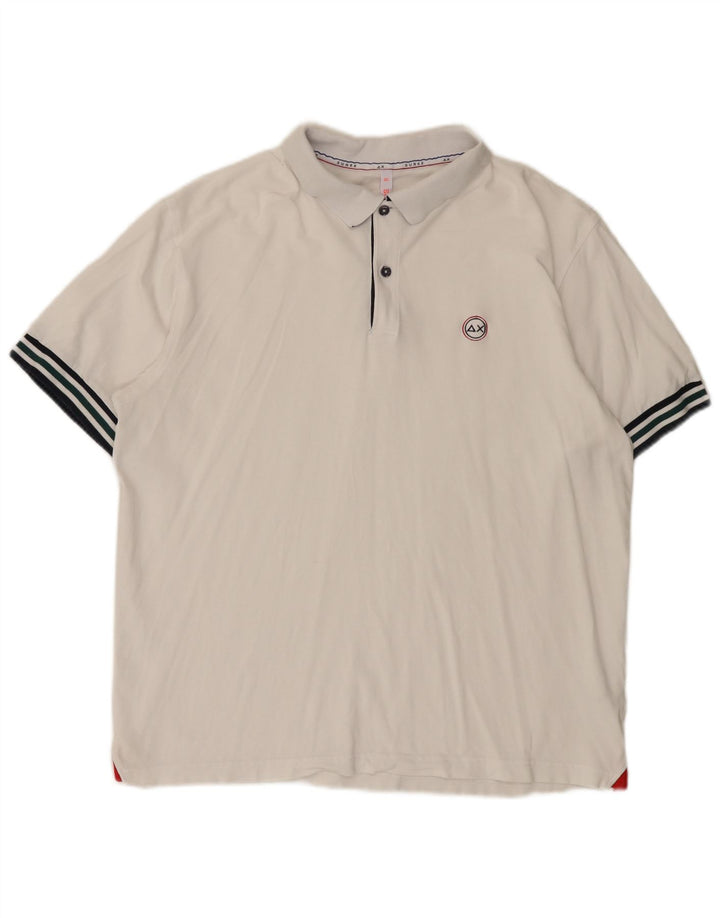 Sun68 Polo Homme 3XL Blanc Coton