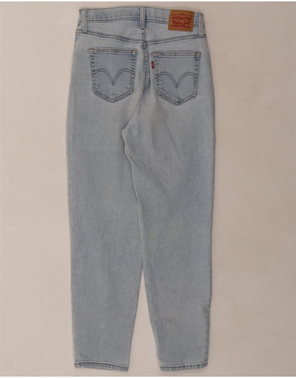 Levi's Jean Mom Taille Haute Effet Déchiré Femme W28 L27 Bleu Coton
