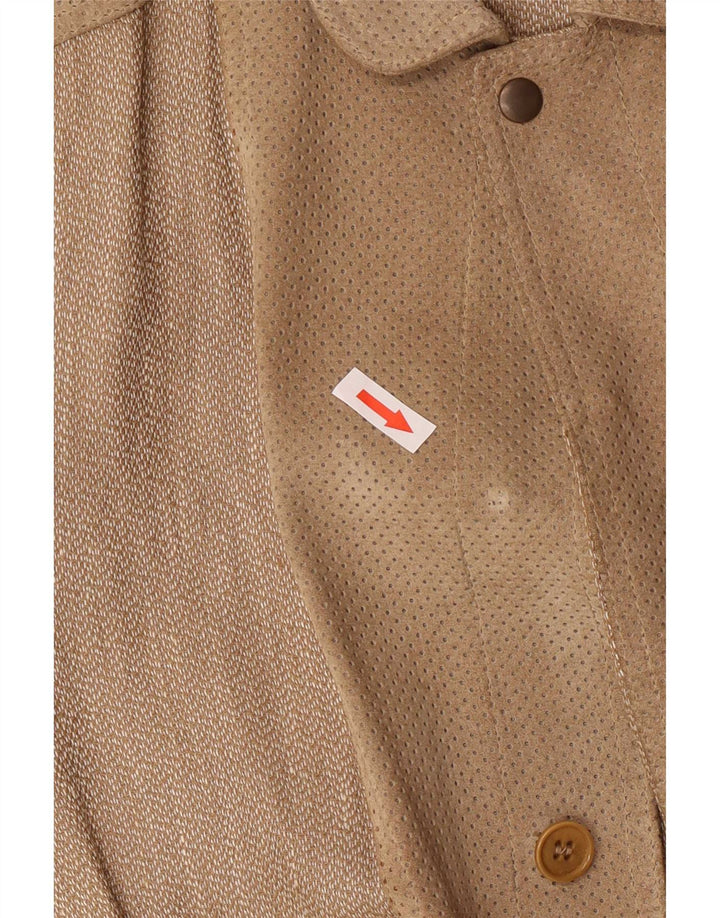 Breco's Bomber Jacket IT 50 Large Brown Linen
