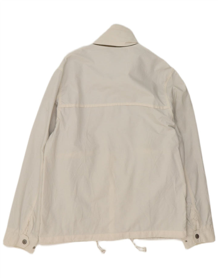 veste de pluie homme vintage UK 40 Grand coton blanc