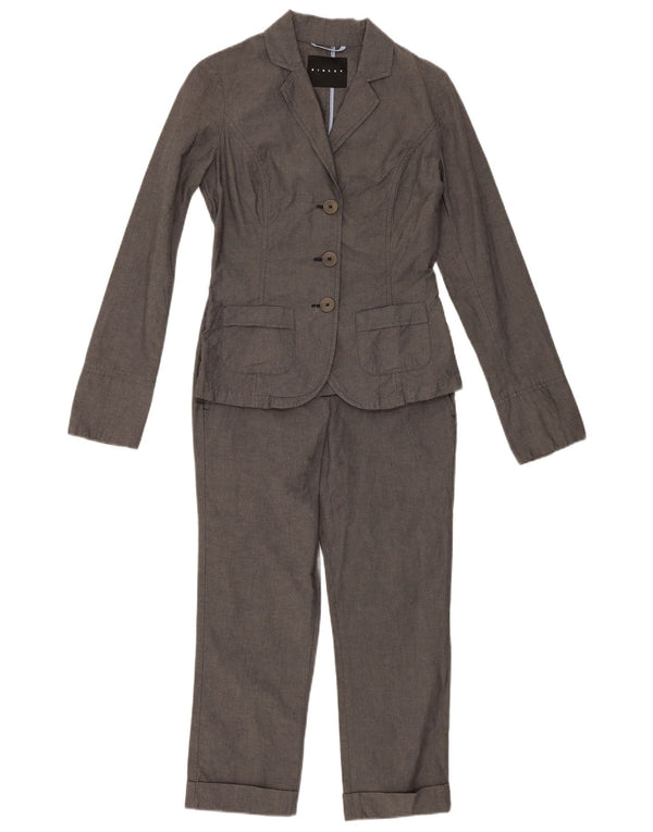 Sisley Costume 2 Pièces 3 Boutons Femme IT 40 Small W28 L23 Coton Gris