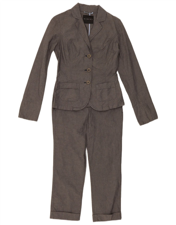 Sisley Costume 2 Pièces 3 Boutons Femme IT 40 Small W28 L23 Coton Gris