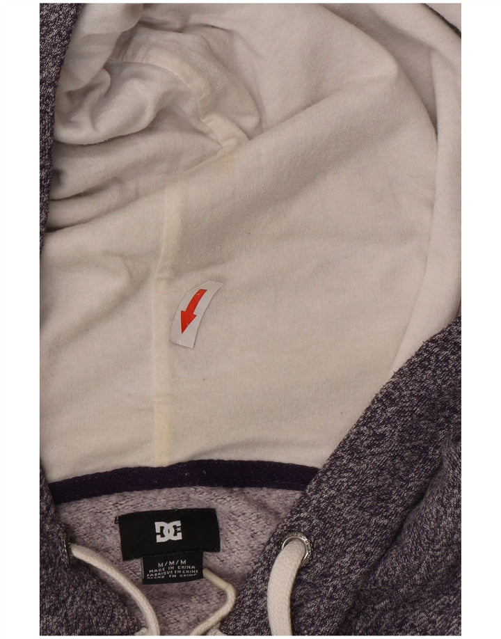 DC Pull à Capuche Zippé Homme Gris Moyen Moucheté Coton