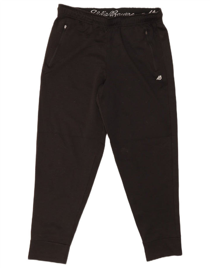 EDDIE BAUER Pantalon de Survêtement Homme Joggers Noir Moyen Polyester