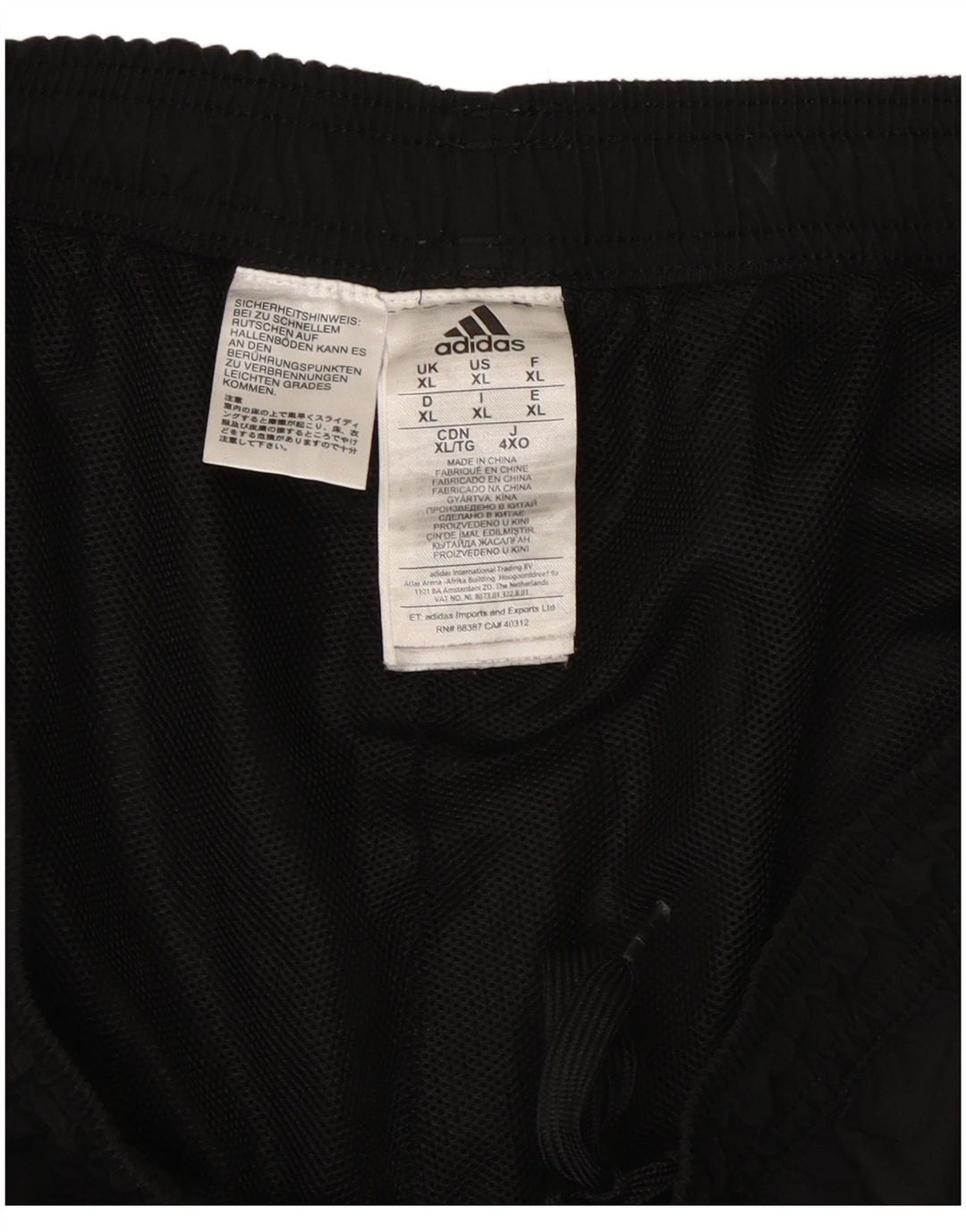 Adidas Pantalon de survêtement Munster Rugby Graphic pour homme XL Noir Polyester