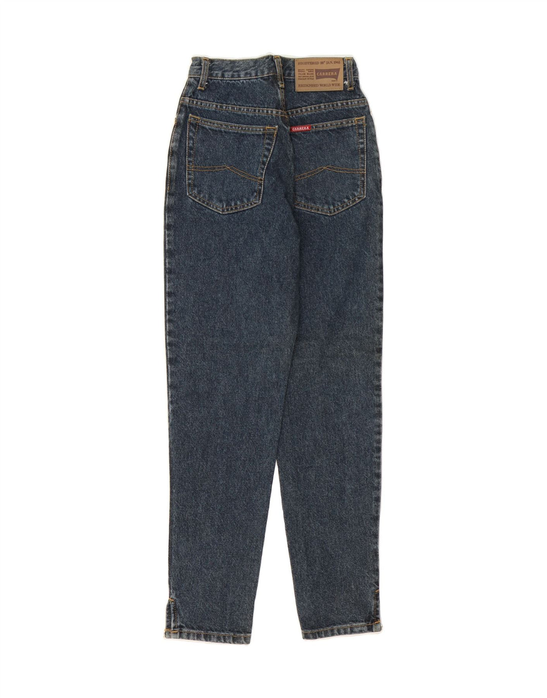 CARRERA Womens Tapered Jeans W26 L28 Blue Cotton Vintage Carrera and Second-Hand Carrera from Messina Hembry 