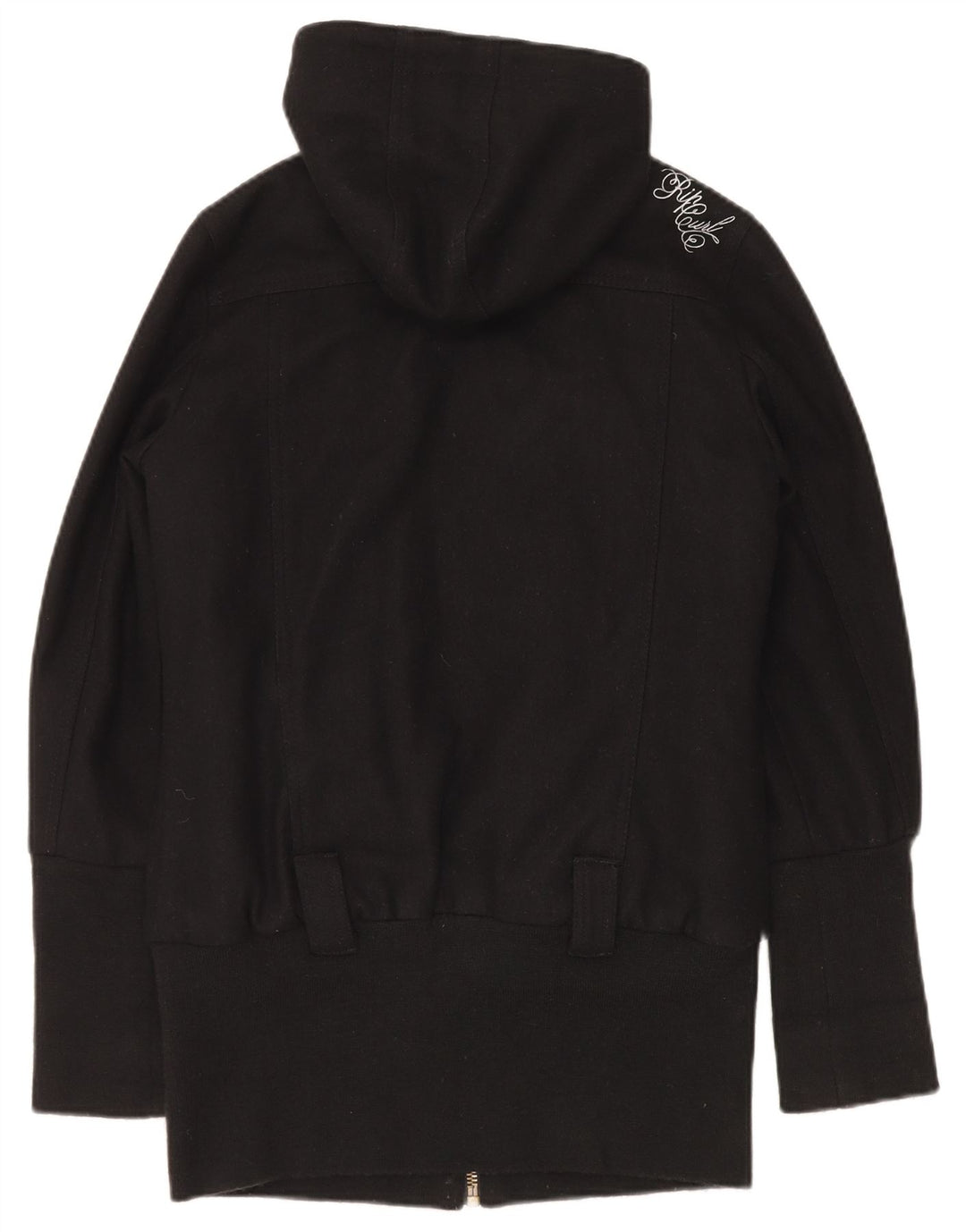 RIP CURL Veste coupe-vent à capuche pour femme UK 10 Petite laine noire