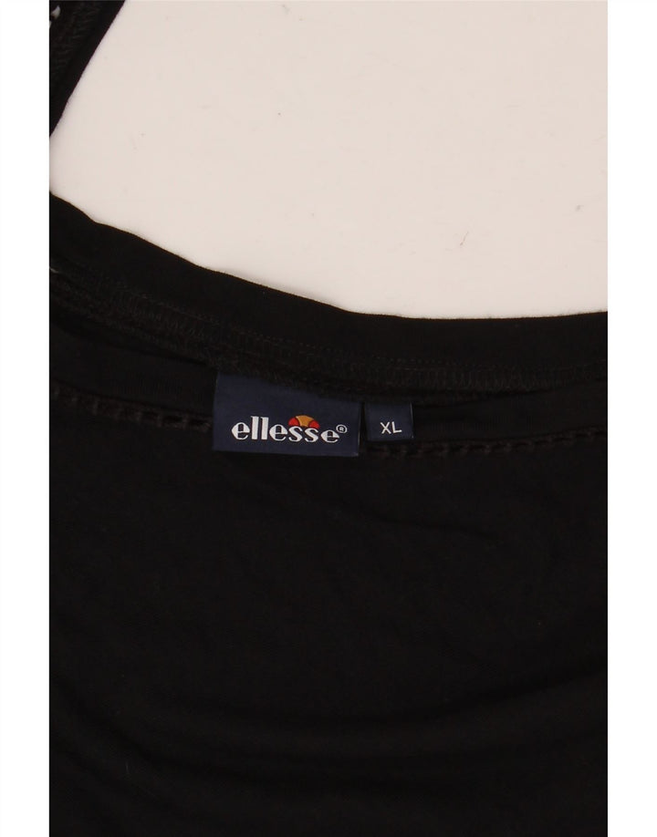 Ellesse T-Shirt Femme UK 18 XL Noir