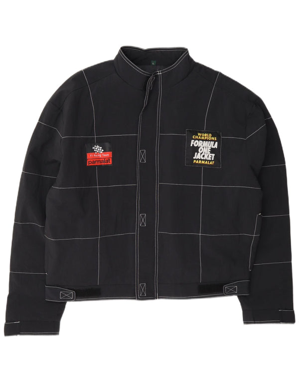 Parmalat Veste de course graphique Formule 1 pour homme UK 42 XL Bleu marine à carreaux