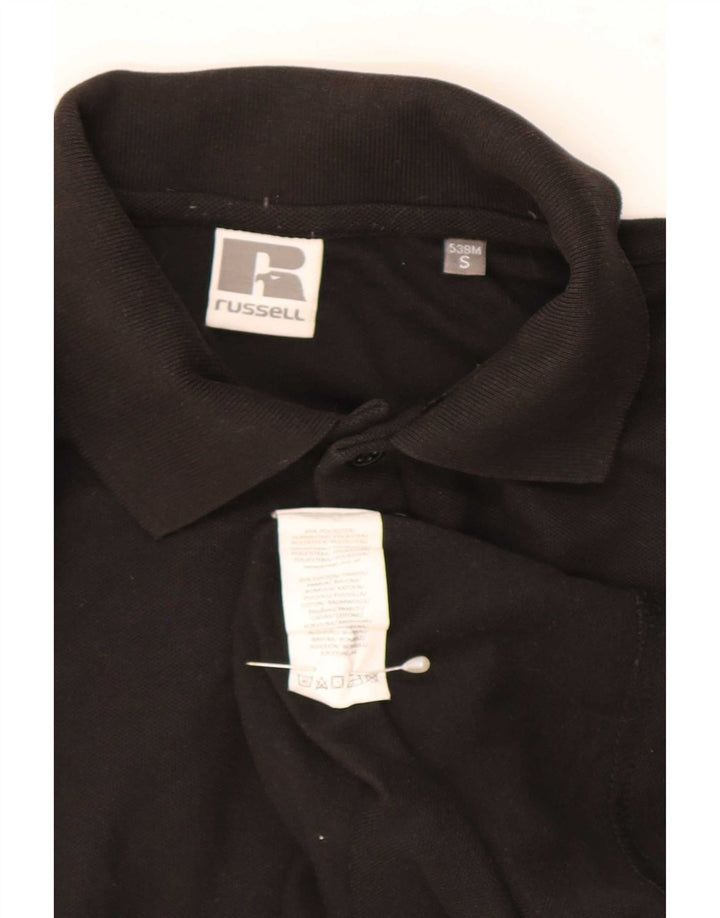 Russell Athletic Polo graphique pour homme Petit noir Polyester