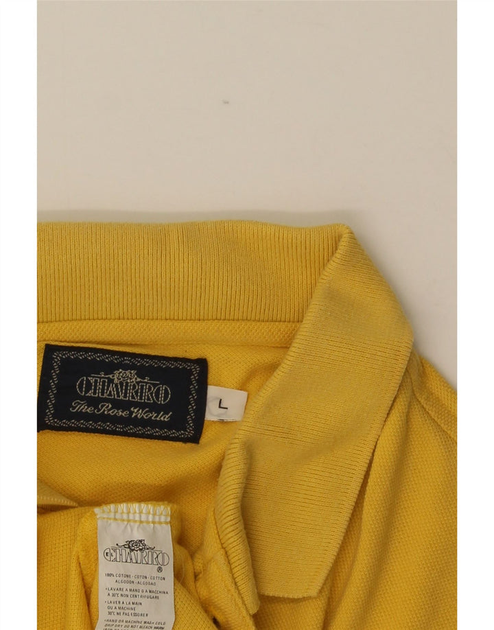 Charro Polo Homme Grand Jaune Coton
