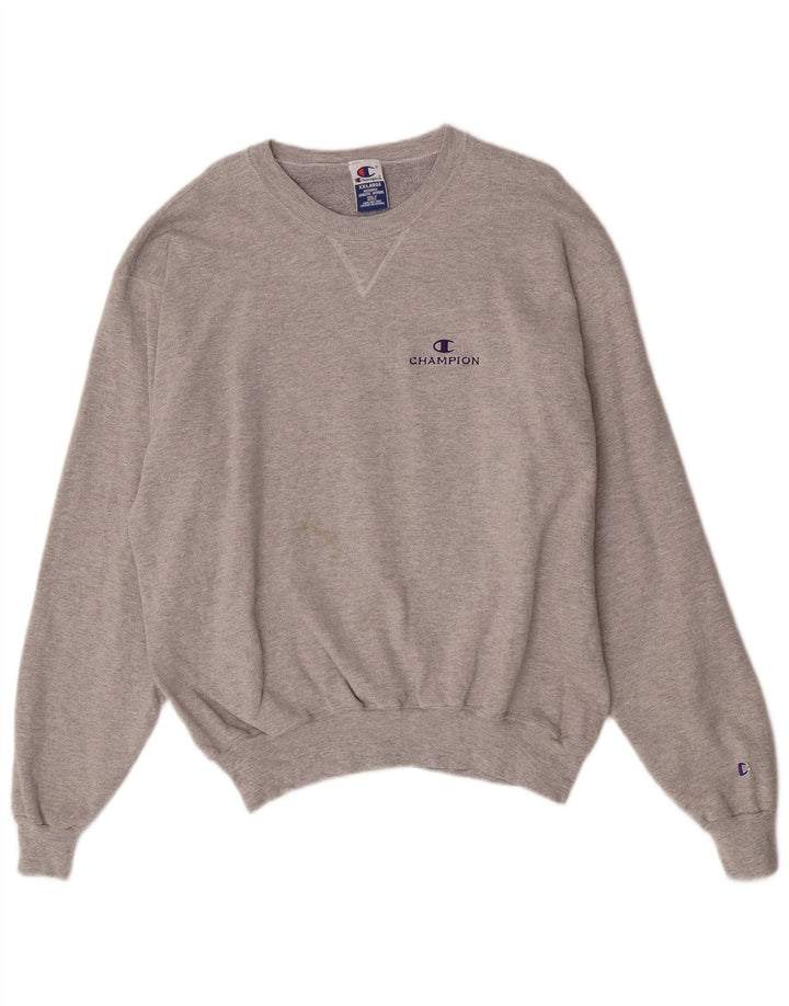Champion Sweat-shirt pour homme 2XL Gris Coton