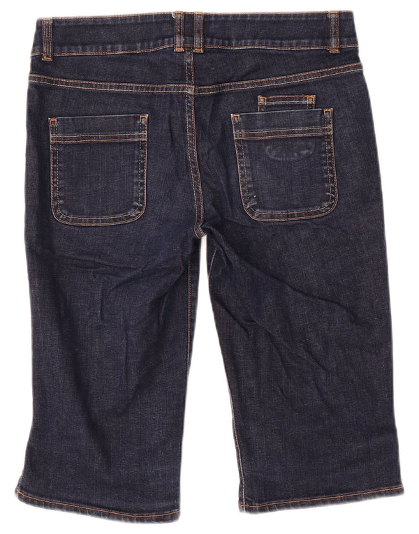 Marks & Spencer Bermuda en jean pour femme UK 8 Small W30 Bleu marine Coton