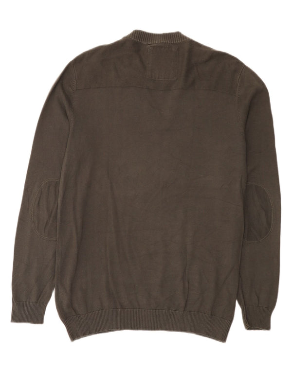 Jack & Jones Pull col V pour homme en coton gris Taille L