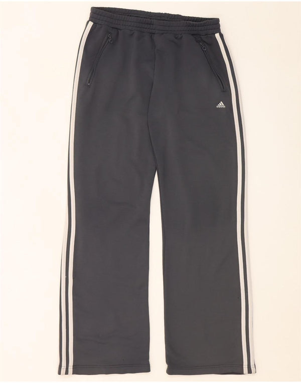 Adidas Womens Tracksuit Trousers UK 16 Large Grey Polyester