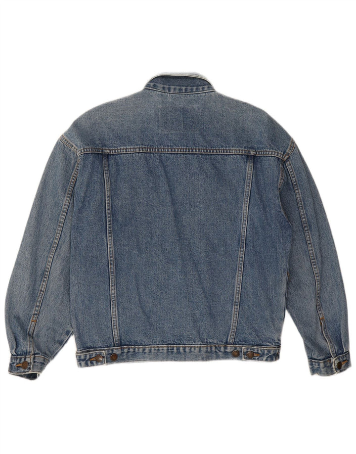 veste en denim homme vintage UK 38 coton bleu moyen