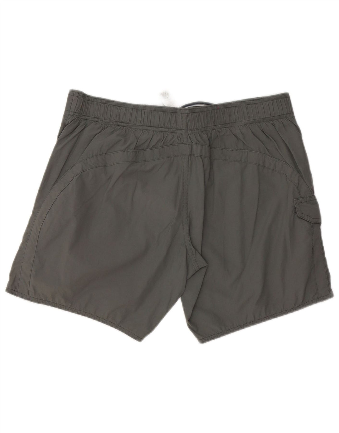 Emporio Armani Short de bain graphique pour hommes, grand gris, polyester