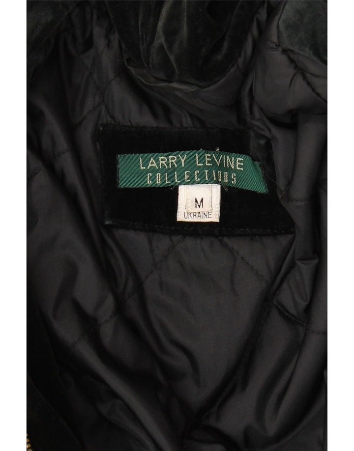 LARRY LEVINE Veste coupe-vent à capuche coupe ample pour femme UK 14 Noir moyen