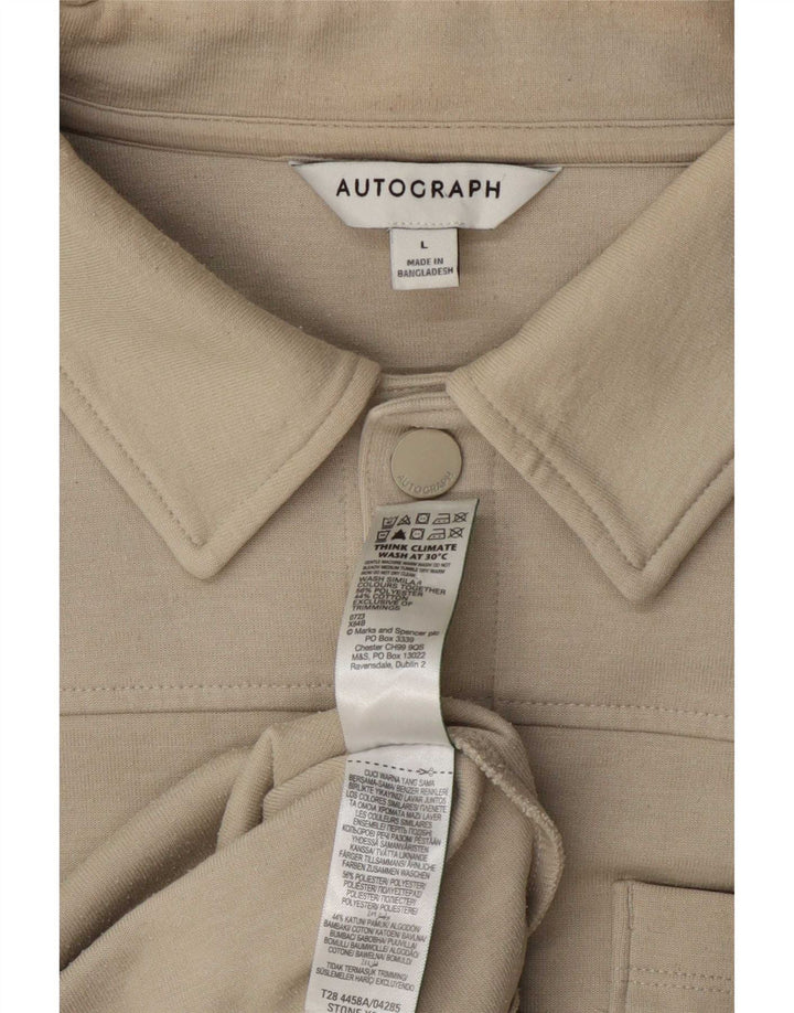 Marks & Spencer Veste bomber autographe pour homme UK 40 Large Beige Polyester