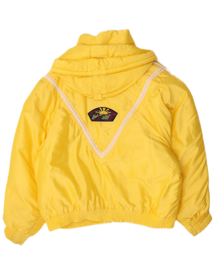 Silvy Veste de ski surdimensionnée graphique pour femme IT 48 XL Jaune Polyester
