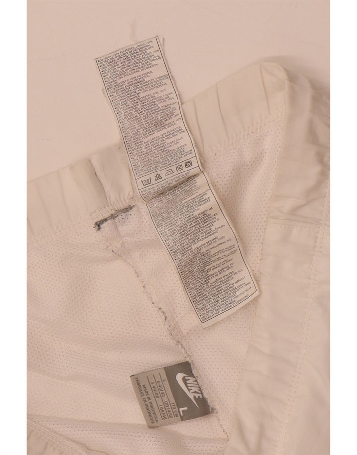 Nike Short de sport pour femme UK 14/16 Large Blanc Polyester