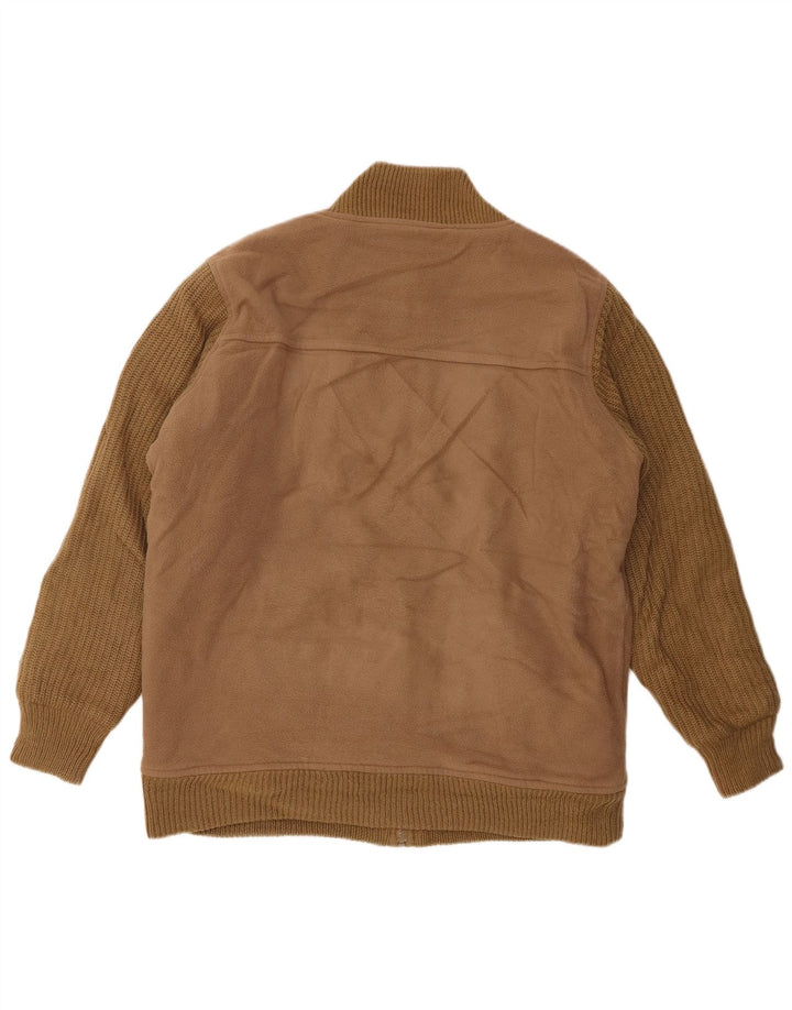 James Pringle Veste Bomber Coupe Ample pour Homme UK 36 Petit Marron Polyester