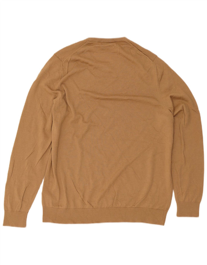 Marks & Spencer Pull à col rond autographe pour homme Beige 2XL
