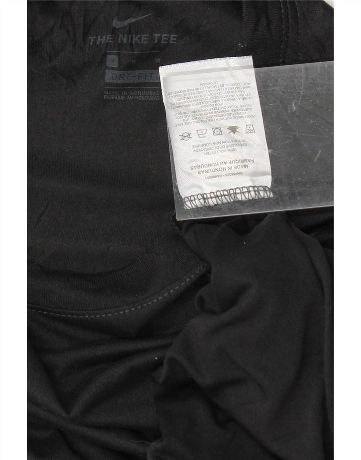 NIKE Womens Dri Fit T-Shirt Top UK 14 Medium Black Polyester Vintage Nike and Second-Hand Nike from Messina Hembry 
