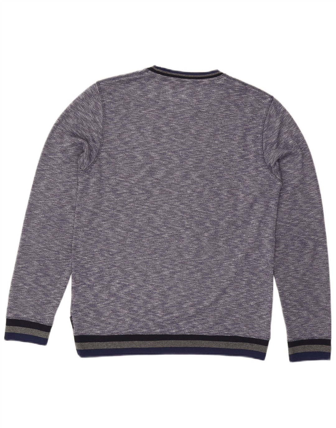 Ted Baker Pull à col rond pour homme Taille 3 Bleu moyen moucheté