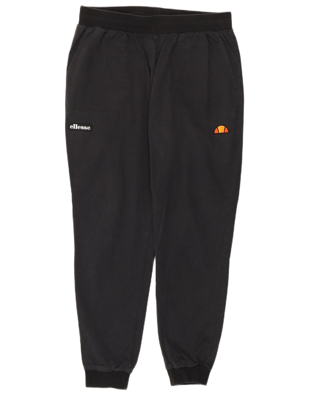 ELLESSE Pantalon de survêtement graphique pour femme Joggers UK 16 Large Noir