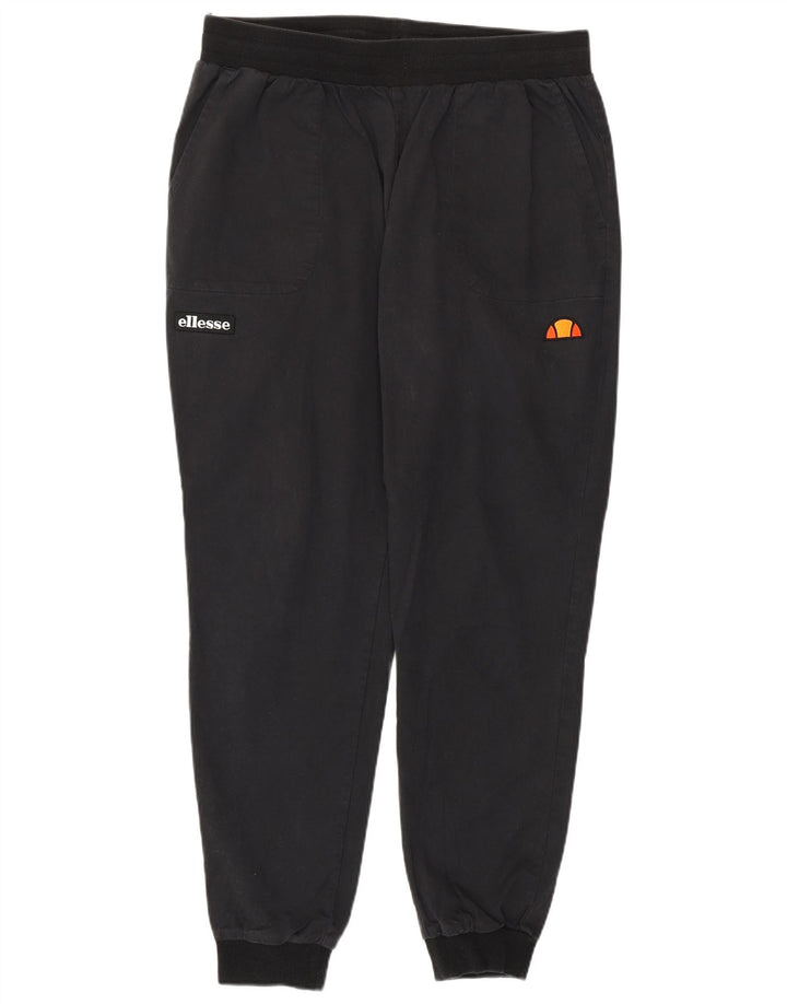 ELLESSE Pantalon de survêtement graphique pour femme Joggers UK 16 Large Noir