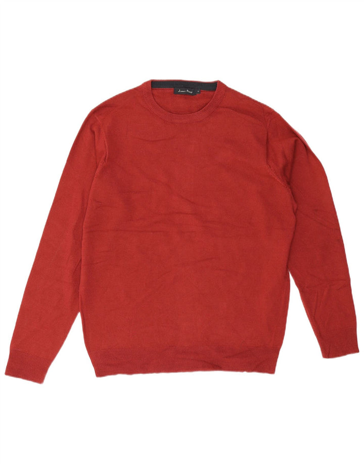 JAMES PRINGLE Pull col rond homme petit rouge acrylique