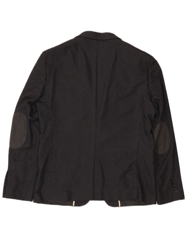 Zara Veste Blazer 2 Boutons Homme EU 54 XL Noir