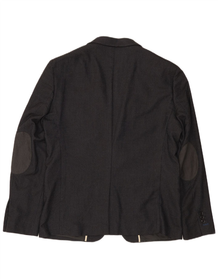 Zara Veste Blazer 2 Boutons Homme EU 54 XL Noir