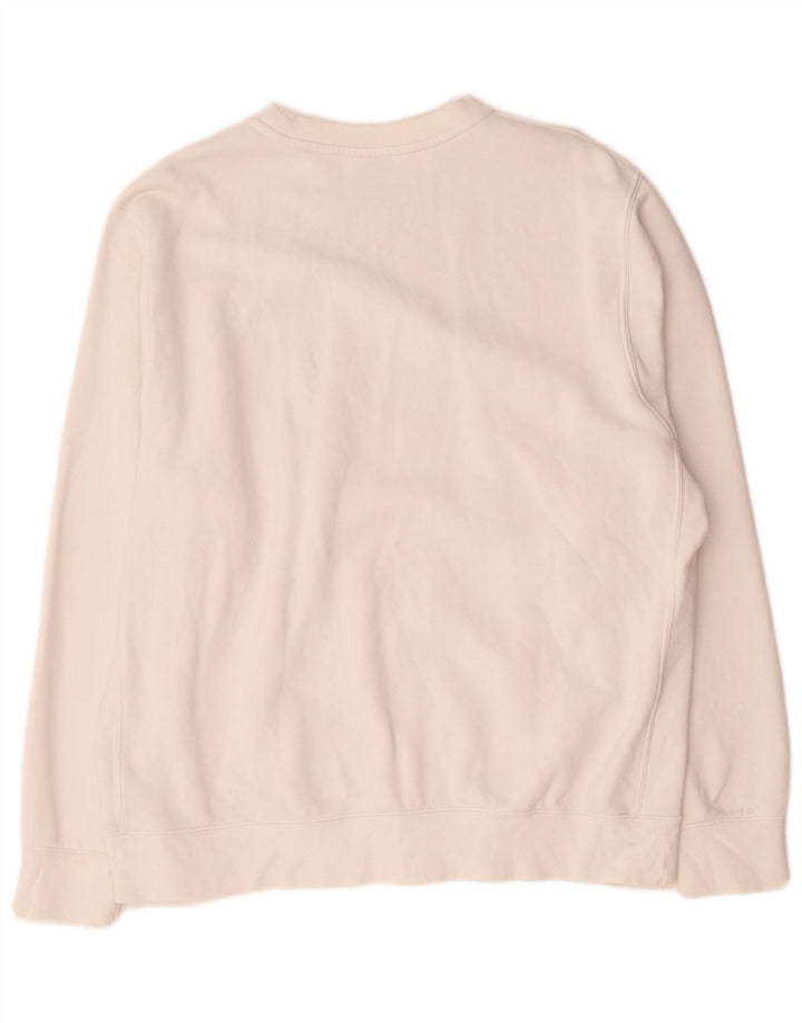 Nike Sweat-shirt pour homme en coton blanc Taille L