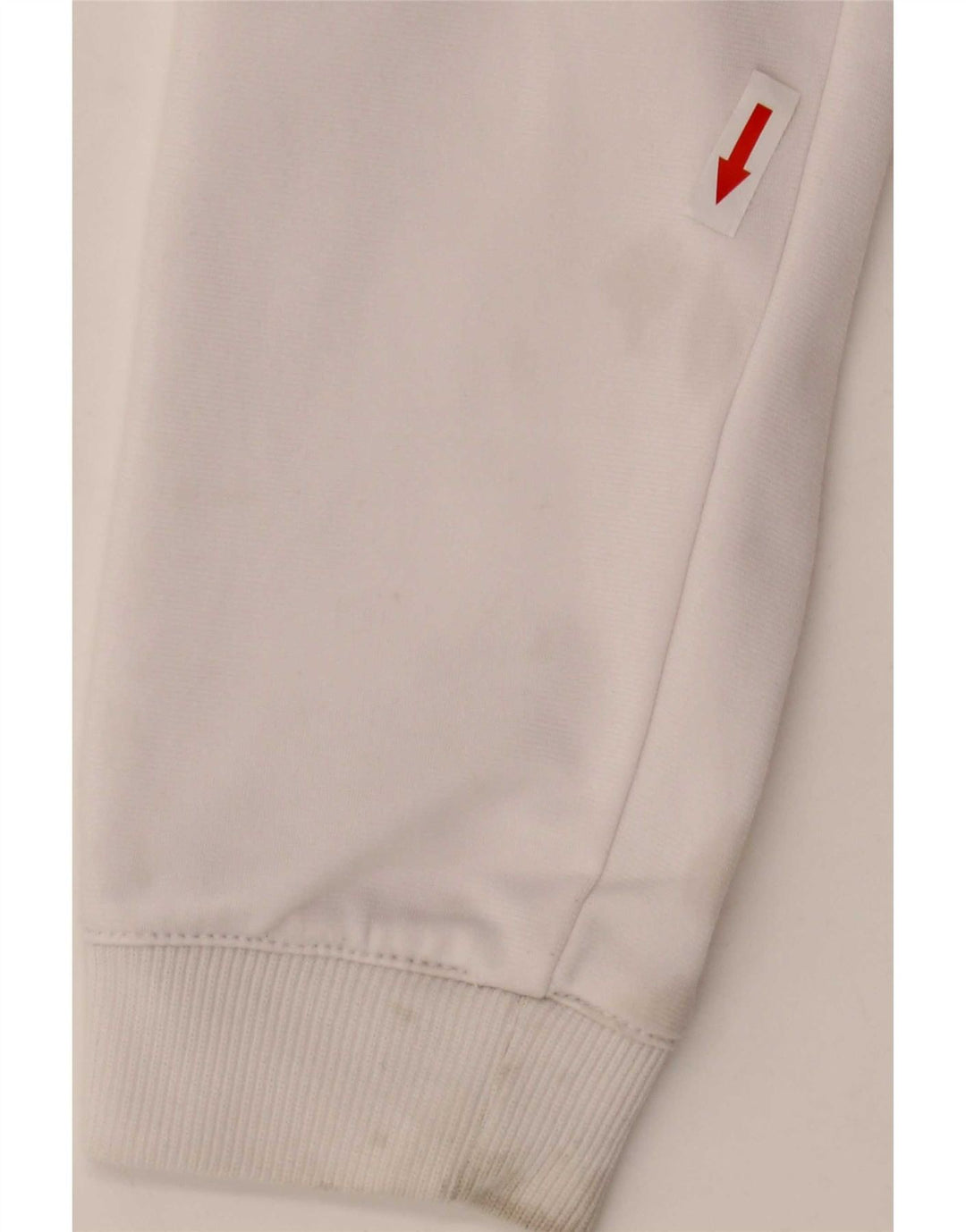 Reebok Veste de survêtement pour femme UK 12 Medium Blanc Colorblock Polyester