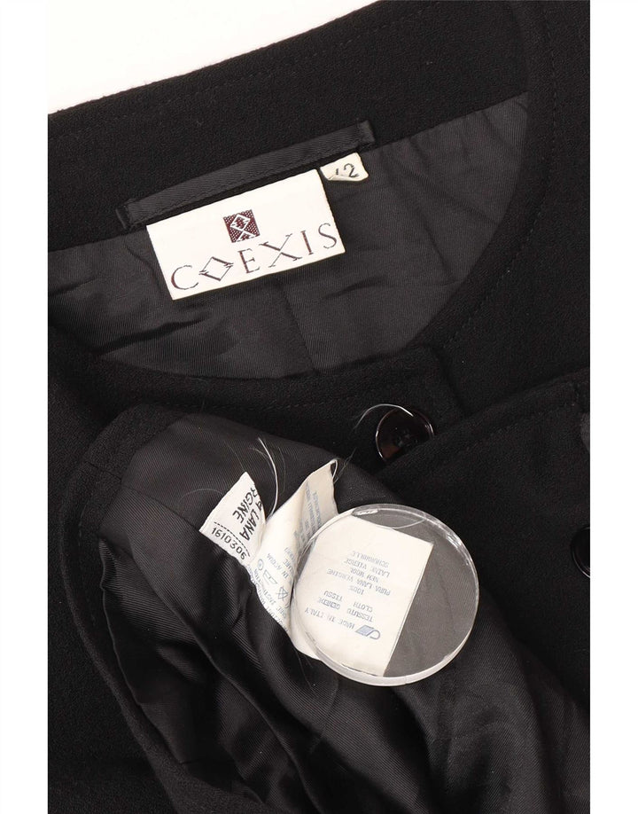Coexis Veste Boléro Femme IT 42 Laine Vierge Noir Moyen