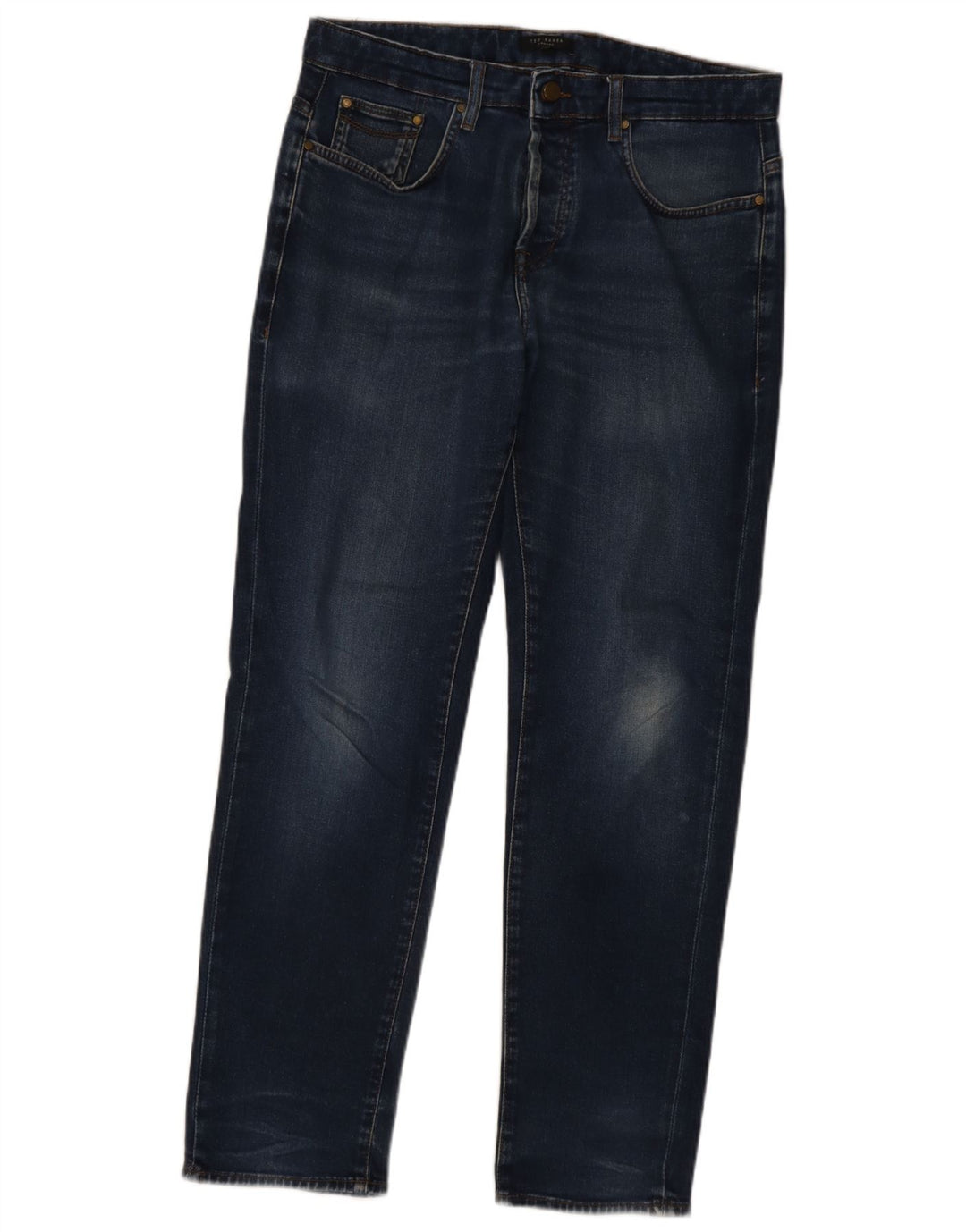 Ted Baker Jean Droit Homme W34 L30 Bleu Marine