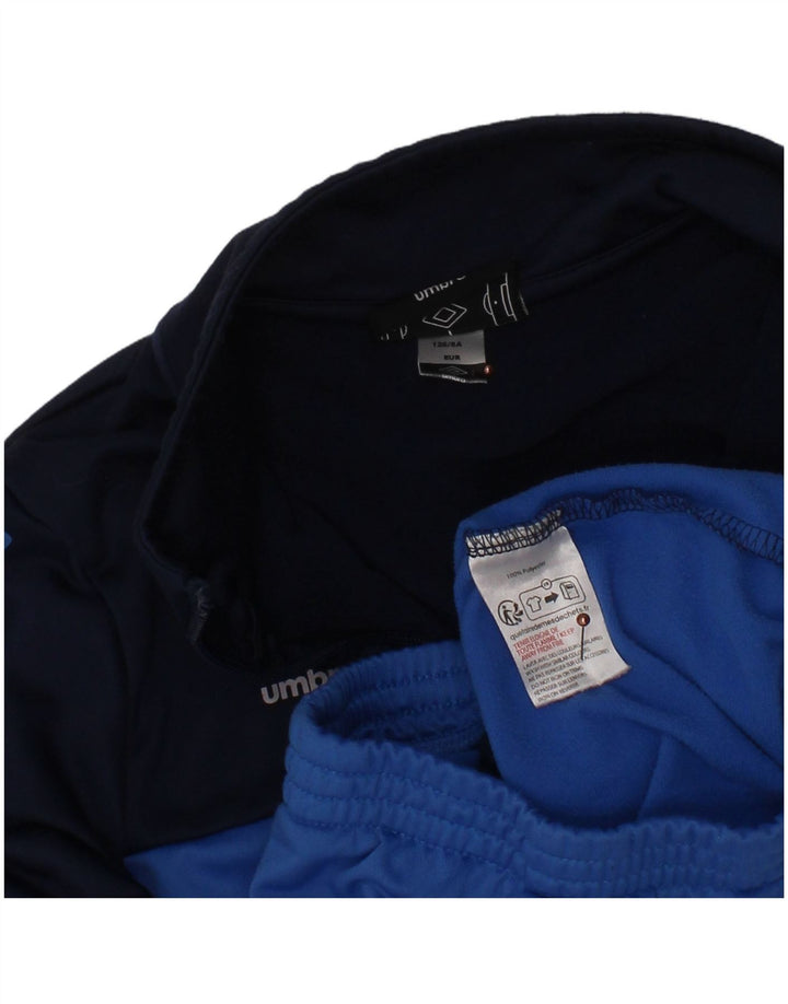 UMBRO Veste de Survêtement Graphique Garçon 7-8 Ans Bleu Marine Colorblock