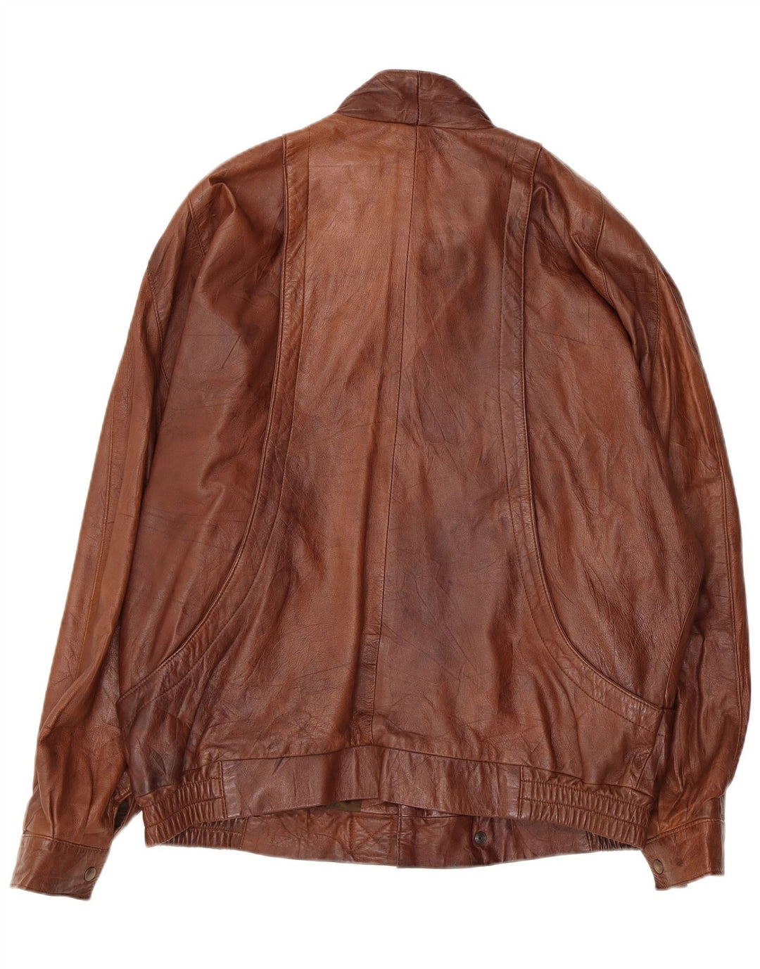 Veste en cuir homme vintage IT 54 2XL Cuir marron