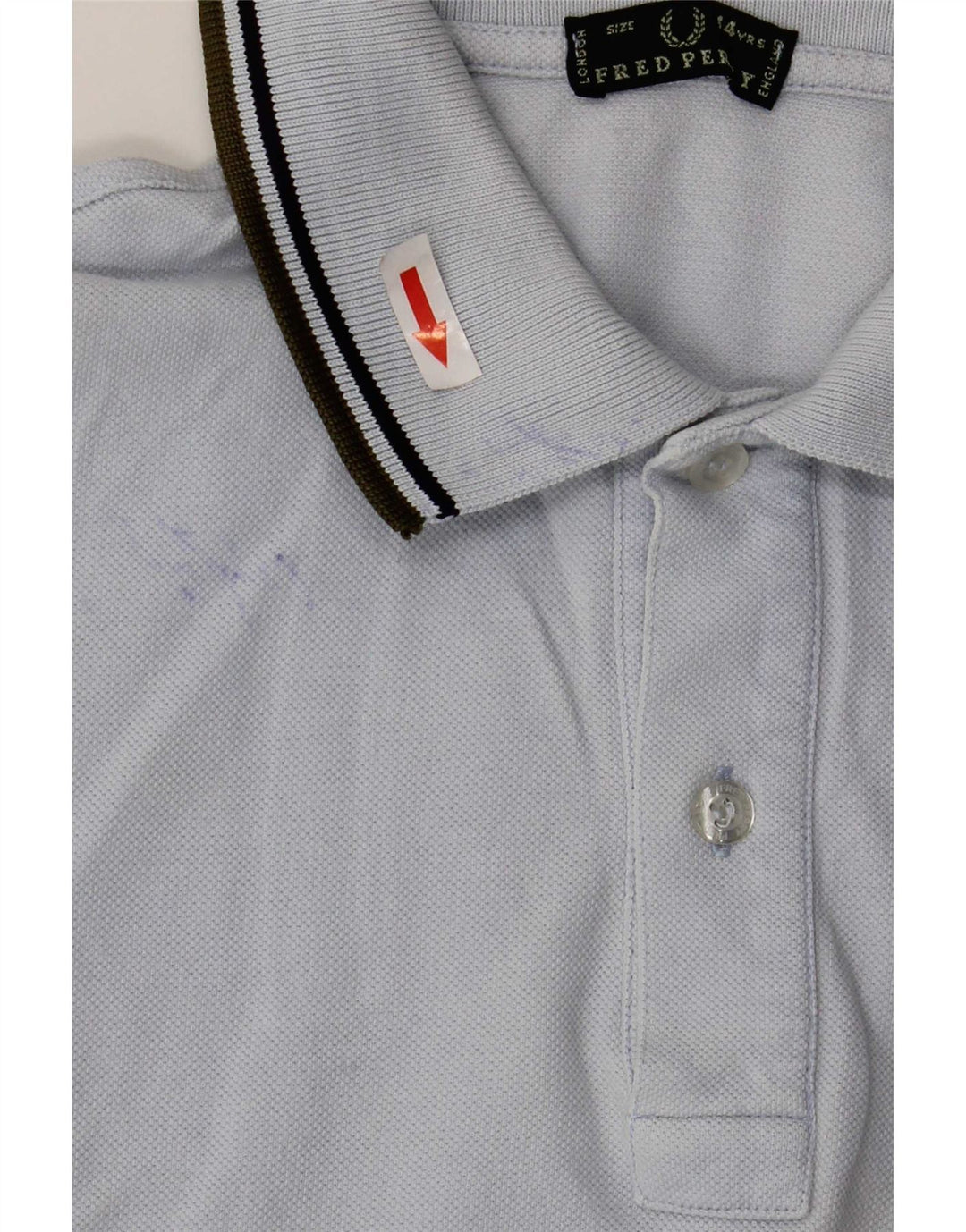 Fred Perry Polo Garçon 13-14 ans Bleu Coton