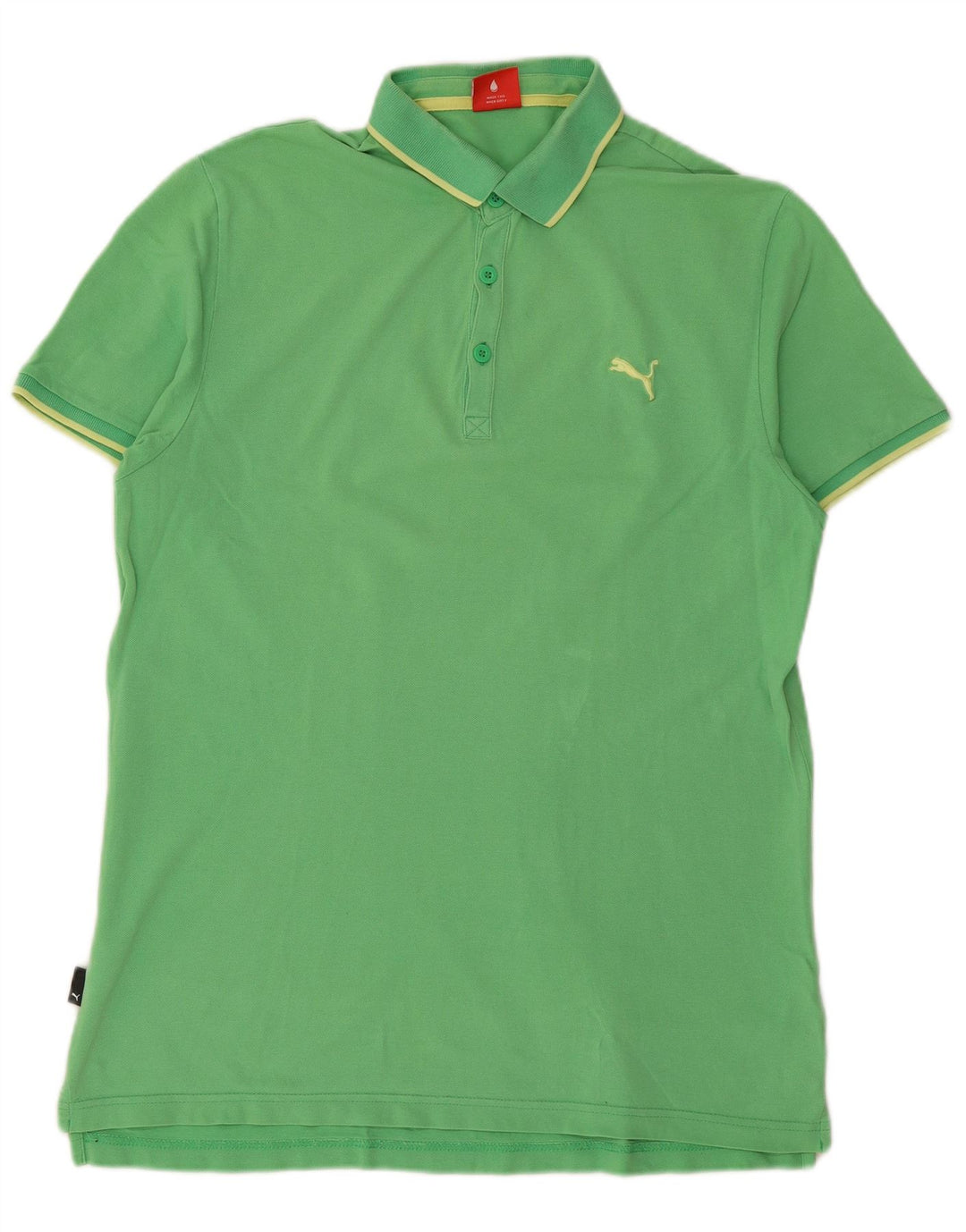 PUMA Polo homme grand vert coton