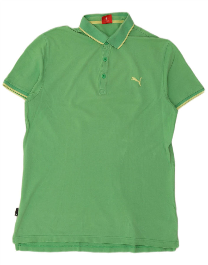 PUMA Polo homme grand vert coton