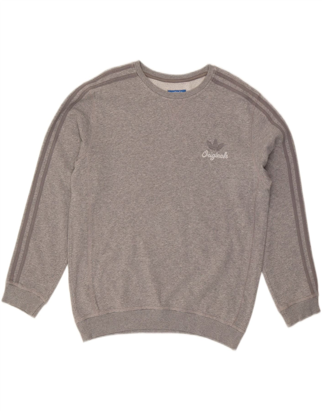ADIDAS Sweat-Shirt Homme Gris Moyen Coton