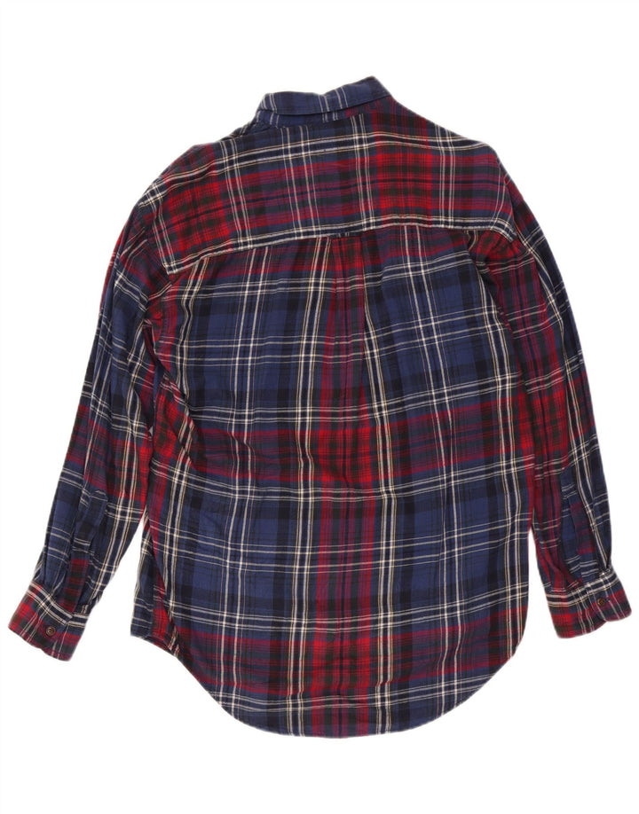 Chaps Ralph Lauren Chemise en flanelle pour homme en coton à carreaux bleu marine moyen