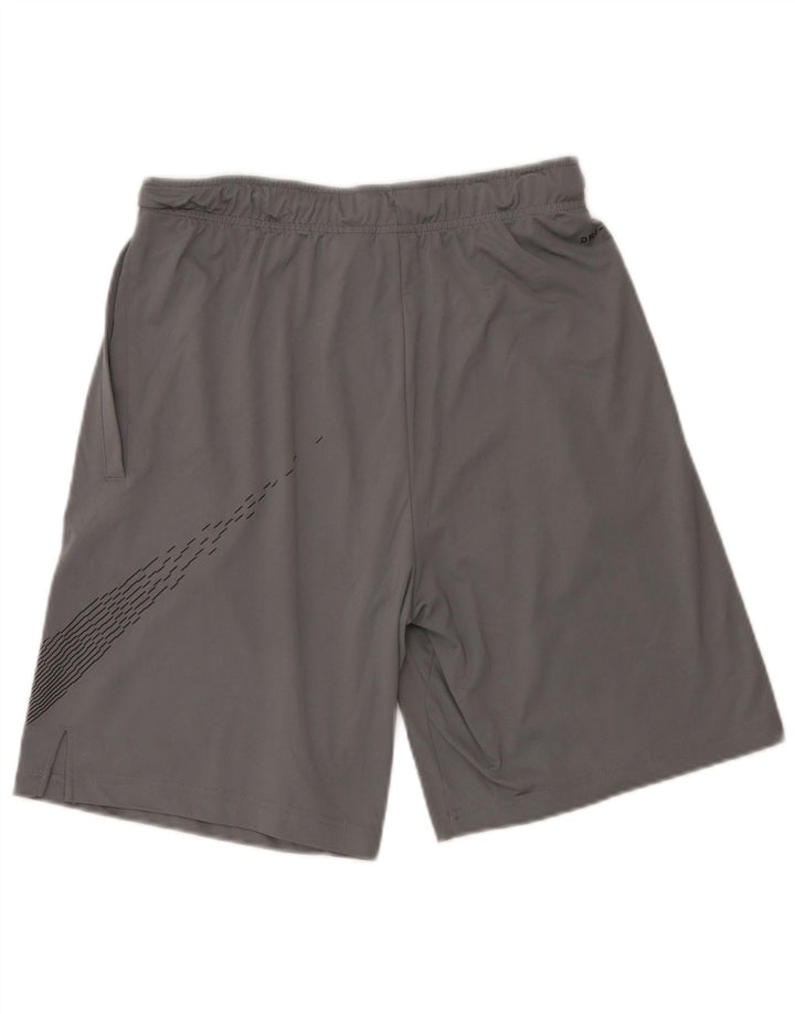 Short de sport Nike Dri Fit Graphic pour homme, gris moyen, en polyester