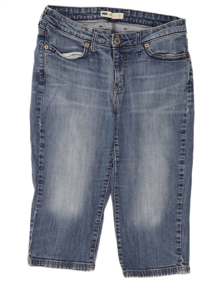 LEVI'S Jean Capri Femme US 12 Large W31 L18 Bleu Coton