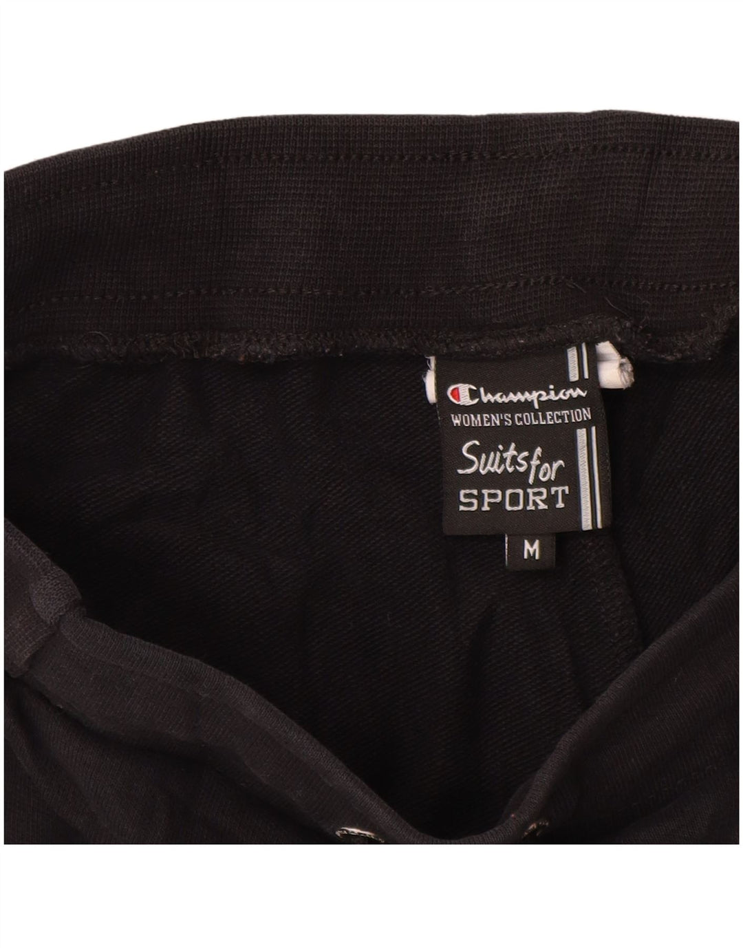 Champion Pantalon de survêtement pour femme UK 12 Medium Noir Coton