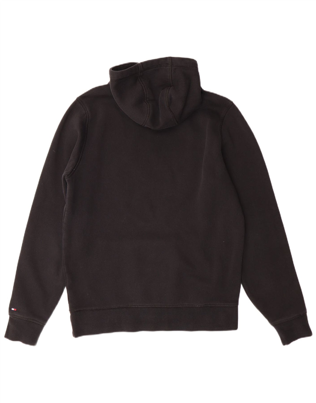 TOMMY HILFIGER Pull à Capuche Graphique Homme Noir Moyen Coton