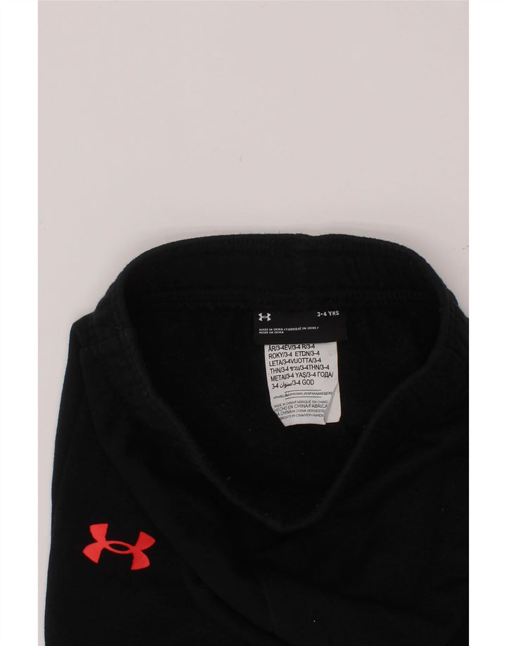 UNDER ARMOUR Pantalon de survêtement pour garçon 3-4 ans Noir Coton